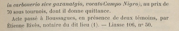 Zoom d'une page d'un livre avec environ 4 lignes