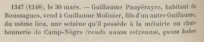 Zoom d'une page d'un livre avec environ 4 lignes