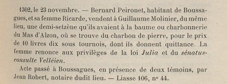 Zoom d'une page d'un livre avec environ 10 lignes