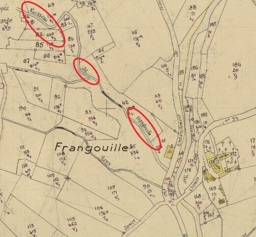 cadastre frangouille 1965