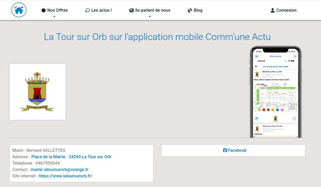 page comm une actu