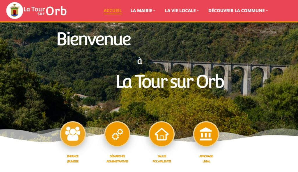 page site internet mairie